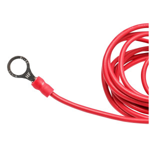 Cablu de racordare cu clema crocodil rosu pentru gard electric, Cod: DISCZ47 - Img 3