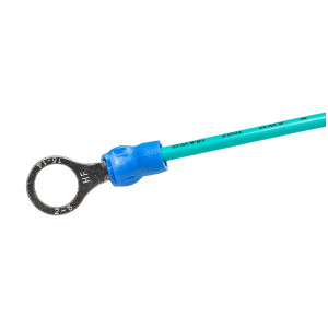 Cablu de racordare cu clema crocodil verde pentru gard electric, Cod: DISCZ48 - Img 3