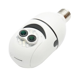 Camera de supraveghere lentila dubla smart-bulb PTZ, WIFI 2.4G 1080P, tip bec E27 cu senzor de miscare, detectie umana si aplicatie iCSee, BRECKNER GERMANY, DISMN44 - Img 4