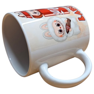 Cană Labubu „Coca-Cola” 330 ml – ceramică cu design adorabil - Img 4