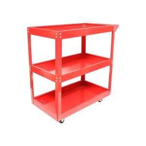 Carucior metalic pe roti cu 3 rafturi pentru scule 730x720x360mm, Cod: BK90416, - Img 6