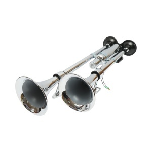 Claxon 2 trompete 12V/24V pentru compresor de aer, BK79886, BRECKNER GERMANY