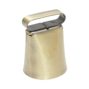 Clopot ovine si bovine 3.5cm auriu tip talanga, DISUX21