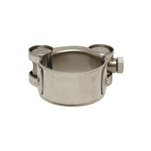 Colier forta, clema inox cu surub W1 pentru furtune 26-28mm, Cod: DISHH48, Brand: BRECKNER GERMANY - Img 2