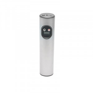 Compresor aer portabil gri deschis 12,4V baterie 6000Am reincarcabila 250x56x47mm cu accesorii, Cod: DISBE04-2 - Img 2
