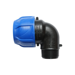 Cot compresiune, cu filet exterior, D40mmx1-1/4 toll, PN16, pentru sisteme de irigatii, Cod: DISLV77, Poelsan - Img 2