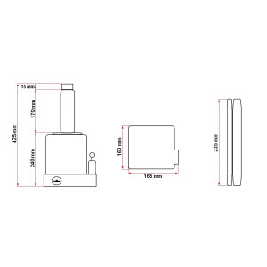 Cric hidraulic 32 tone 255 mm, Cod: BK82110, Brand: BRECKNER GERMANY - Img 8