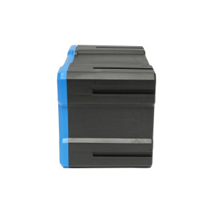 Cutie depozitare albastra din plastic modulara, 4 sertare 58x266x170mm, Cod: BK78047A, Breckner Germany - Img 2