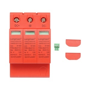 Descarcator la supratensiune cu semnalizare pentru sisteme fotovoltaice DC 3P tip C 1500VDC, Cod: BK77748, Brand: SUNTREE