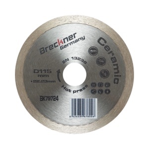 Disc diamantat continuu 115x22.23mm, segment 8mm pentru gresie, faianta Breckner Germany, BRECKNER GERMANY, BK79724
