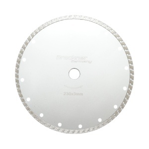 Disc diamantat turbo sinterizat 230x3x22.23, taiere umeda/uscata pentru piatra, gresie, ceramica, marmura Breckner Germany, BRECKNER GERMANY, BK87060