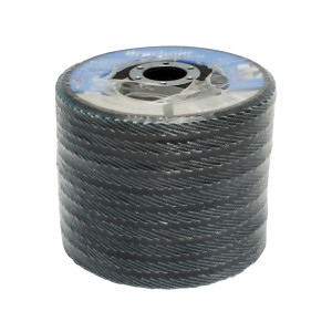 Disc lamelar, abraziv, cu zirconiu, pentru taiat si polizat metal, inox, P40, 115mm, Cod: BK77204 Echivalență: DISGX92, Breckner Germany - Img 2