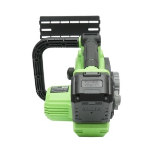 Drujba electrica profesionala cu 2 acumulatori 20V, 4Ah Li-ion, motor brushless, display digital LED, lama 12 inch (300mm) Breckner Germany, BK99684 - Img 7