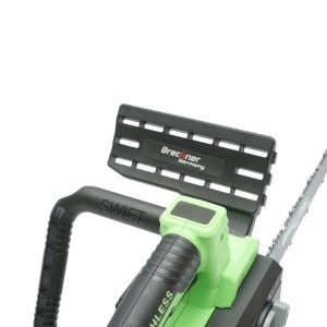 Drujba electrica profesionala cu 2 acumulatori 20V, 4Ah Li-ion, motor brushless, display digital LED, lama 12 inch (300mm) Breckner Germany, BK99683 - Img 12