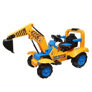 Excavator, masinuta electrica cu baterii pentru copii 3-6 ani LETU Excavator, BK77342, BRECKNER GERMANY