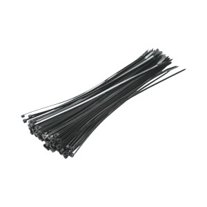 Faseta colier plastic negru 3.5x300mm 100 buc/set Longroad, BK80314 - Img 2