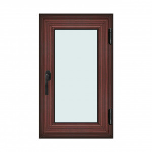 Fereastra 60x100cm, 1 canat, mahon, dreapta si rabatare, Klass, 7cm, 6 camere, 2 garnituri - Img 1