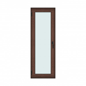 Fereastra 70x200cm, 1 canat, maro, nuc, stanga si rabatare, Klass, 7cm, 6 camere, 2 garnituri