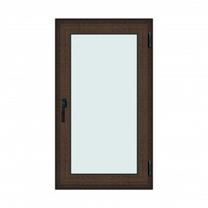 Fereastra 80x140cm, 1 canat, wenge (tabac), dreapta si rabatare, Klass, 7cm, 6 camere, 2 garnituri