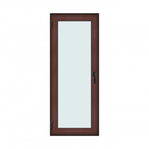 Fereastra 80x200cm, 1 canat, mahon, stanga si rabatare, Klass, 7cm, 6 camere, 2 garnituri