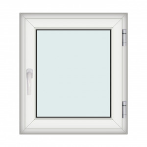 Fereastra 80x90cm, 1 canat, alb, dreapta si rabatare, Klass, 7cm, 6 camere, 2 garnituri - Img 1