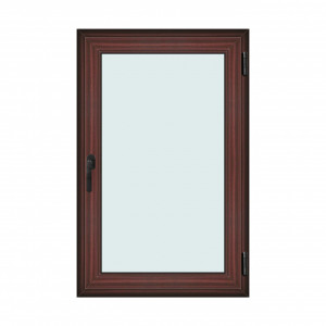 Fereastra 90x140cm, 1 canat, mahon, dreapta si rabatare, Klass, 7cm, 6 camere, 2 garnituri