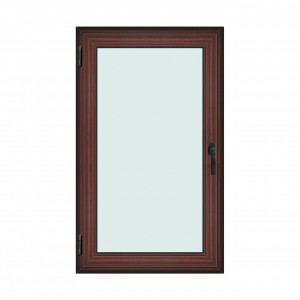 Fereastra 90x150cm, 1 canat, mahon, stanga si rabatare, Klass, 7cm, 6 camere, 2 garnituri