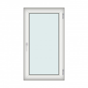 Fereastra 90x160cm, 1 canat, alb, dreapta si rabatare, Klass, 7cm, 6 camere, 2 garnituri