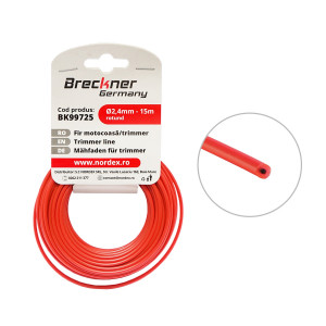 Fir rotund pentru motocoasa, 2.4 mm x 15 m,Cod: BK99725, Brand: BRECKNER GERMANY - Img 1