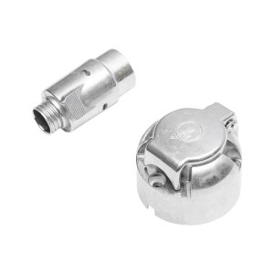 Fisa cu priza 7 pini pentru remorca, material carcasa metalica 12V, Cod: UTB101.31.029, Echivalență: DISAB29M, Breckner Germany - Img 4