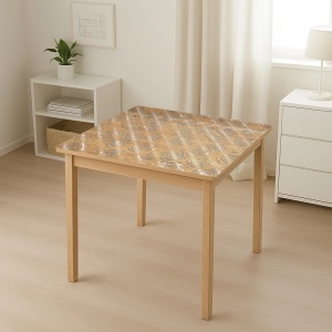 Folie protectie masa transparenta PVC siliconizat 100cm, grosime 1.2mm, model trandafiri 20m/rola Breckner Germany, BRECKNER GERMANY, DISUN13