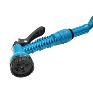 Furtun gradina extensibil 2.5-7.5m cu pistol reglabil 7 moduri, adaptor 3/4, cupla rapida 1/2, DISTN97 - Img 3