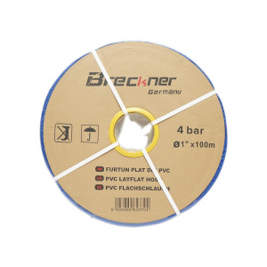 Furtun plat apa pentru irigat din PVC 1 toll lungime 100m, PN4, Cod: BK78321, Brand: BRECKNER GERMANY - Img 2