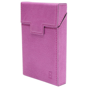 Husa mov din piele pentru pachet de tigari P27, Cod: BK90443, BRECKNER GERMANY - Img 1