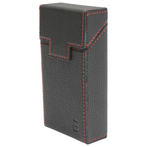 Husa neagra din piele pentru pachet de tigari P25, Cod: BK90450, BRECKNER GERMANY - Img 1