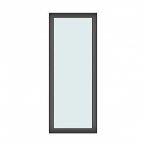 Iluminator 80x200cm, 1 canat, antracit, fix, Klass, 7cm, 6 camere
