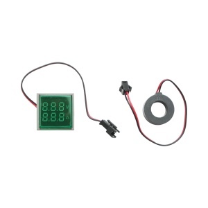 Indicator digital ampermetru si voltmetru LED alb 0-100A/50-500V AC Ø 22mm Breckner Germany, BRECKNER GERMANY, BK76644 - Img 2