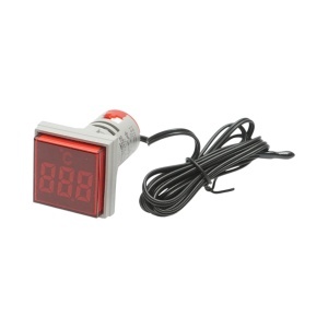 Indicator digital temperatura cu sonda LED rosu 220V/380V AC Ø 22mm Breckner Germany, BRECKNER GERMANY, BK76642