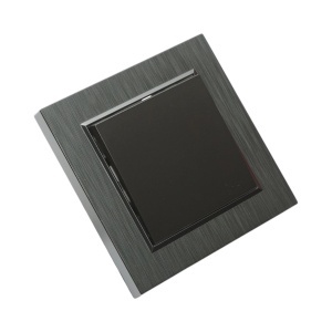 Intrerupator cap scara negru incastrat 220V, 10AX, ABS 80x80mm, DISRP36 - Img 4