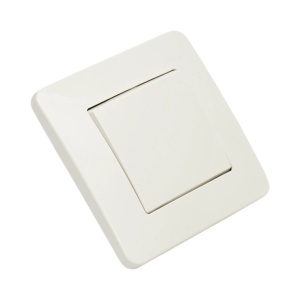 Intrerupator simplu alb incastrat 220V, 10AX, PC 80x80mm, DISRP46 - Img 4
