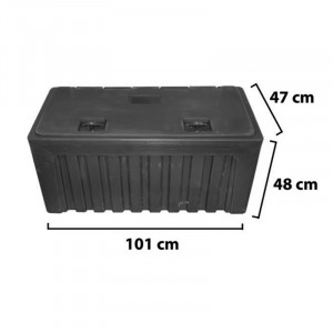 Lada pentru scule fara suport, din plastic negru 480x470x1000 mm, Cod: DISCK35, Breckner Germany - Img 2