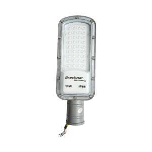 Lampa iluminat stradal LED 30W, 100-265V, 6500K, 3300lm cu prindere pe stalp 285x100x25mm IP66 Breckner Germany, BK00182 - Img 2