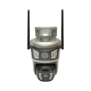 Lampa solara LED iluminat stradal 400W cu camera supraveghere duala 6MP Wi-Fi, panou solar 30W, baterie LiFePO4 20000mAh, PTZ 360, night vision, detectie PIR Ai, aplicatie V380 Pro, BK00167 - Img 12