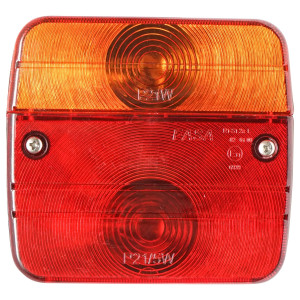 Lampa stop stanga/dreapta spate remorca/camioncu iluminare placuta inmatriculare 105x97x49mm, Cod: BK69031, Echivalență: DISSA91, Breckner Germany - Img 1
