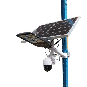 Lampa stradala LED 300W cu panou solar 60W, camera supraveghere 4G si baterie 16000mAh , Cod: BK69686, Brand: BRECKNER GERMANY