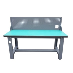 Masa, banc de lucru atelier cu priza 220V si panou perforat 1800x750x800+450mm, DISSY62 - Img 2