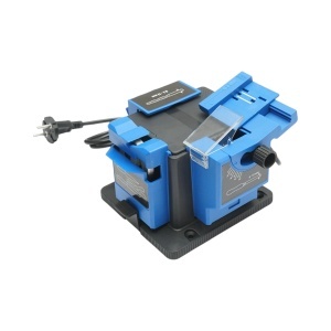 Masina de ascutit cutite elctrica 220V, 65W, 7000rpm, unghi 15-50°, latime ascutire 6-51mm, burghie 3-13mm, foarfece, dalti, rindele, DISUS56