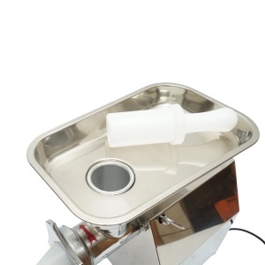 Masina de tocat carne electrica inox 850W, 220V, capacitate 150 kg/h, adaptor carnati, 2 site si 2 cutite incluse 380x210x415mm, DISGN80 - Img 8