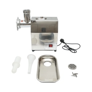 Masina de tocat carne electrica inox + aluminiu 1200W, 220V, capacitate 100 kg/h, adaptor carnati, 1 sita si 1 cutit incluse 340x185x365mm, DISVG61 - Img 2