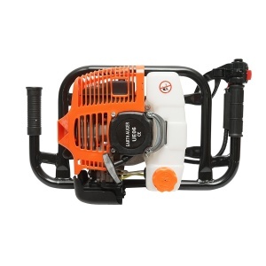Motoburghiu de pamant pe benzina 2 timpi 2.8CP, 52cc cu 3 burghie incluse 100mm, 150mm, 200mm, Cod: DISUE06. - Img 6